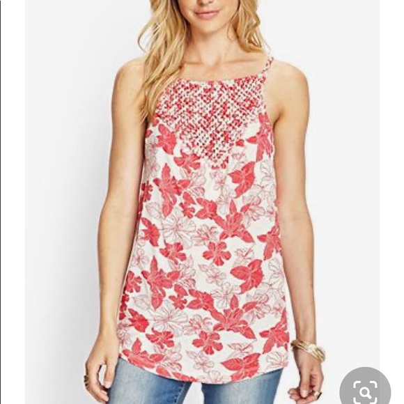 Floral woven Tank - Picture 1 of 3